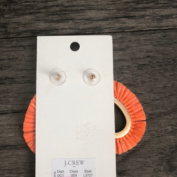 J. Crew orange boho woman’s earrings - Picture 6 of 8